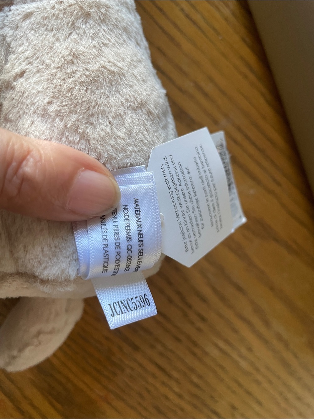 Jellycat Bonnie Bunny with Peony Retired Rare Beige Plush Rabbit NEW with Tags - Picture 8 of 8